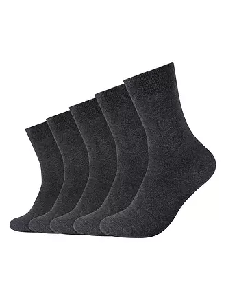 CAMANO | Socken BASIC 5-er Pkg anthracite melange | 